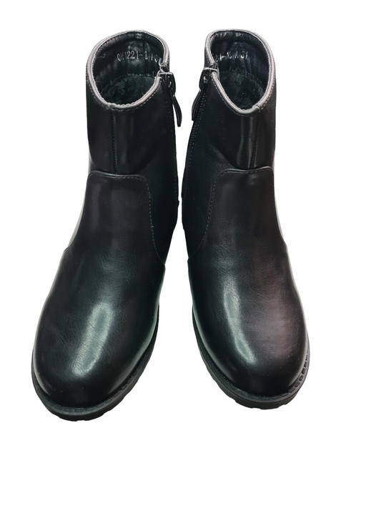 Black Kids Ankle Boots - Mylookmyway