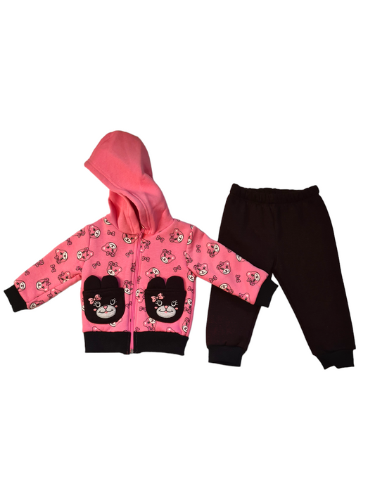 Pink tracksuits set - Mylookmyway