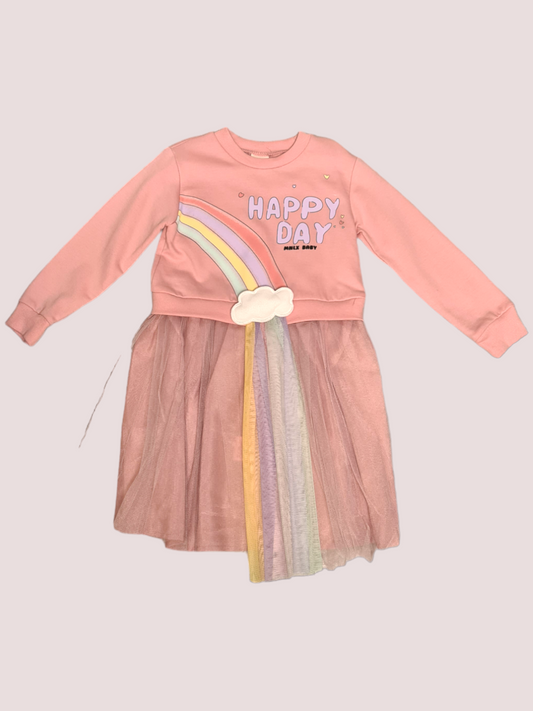 Rainbow Jumper Dress - Mylookmyway