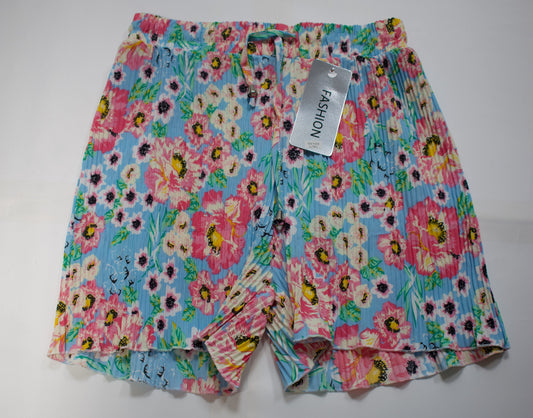 Floral Pleated Short with draw string - Mylookmyway